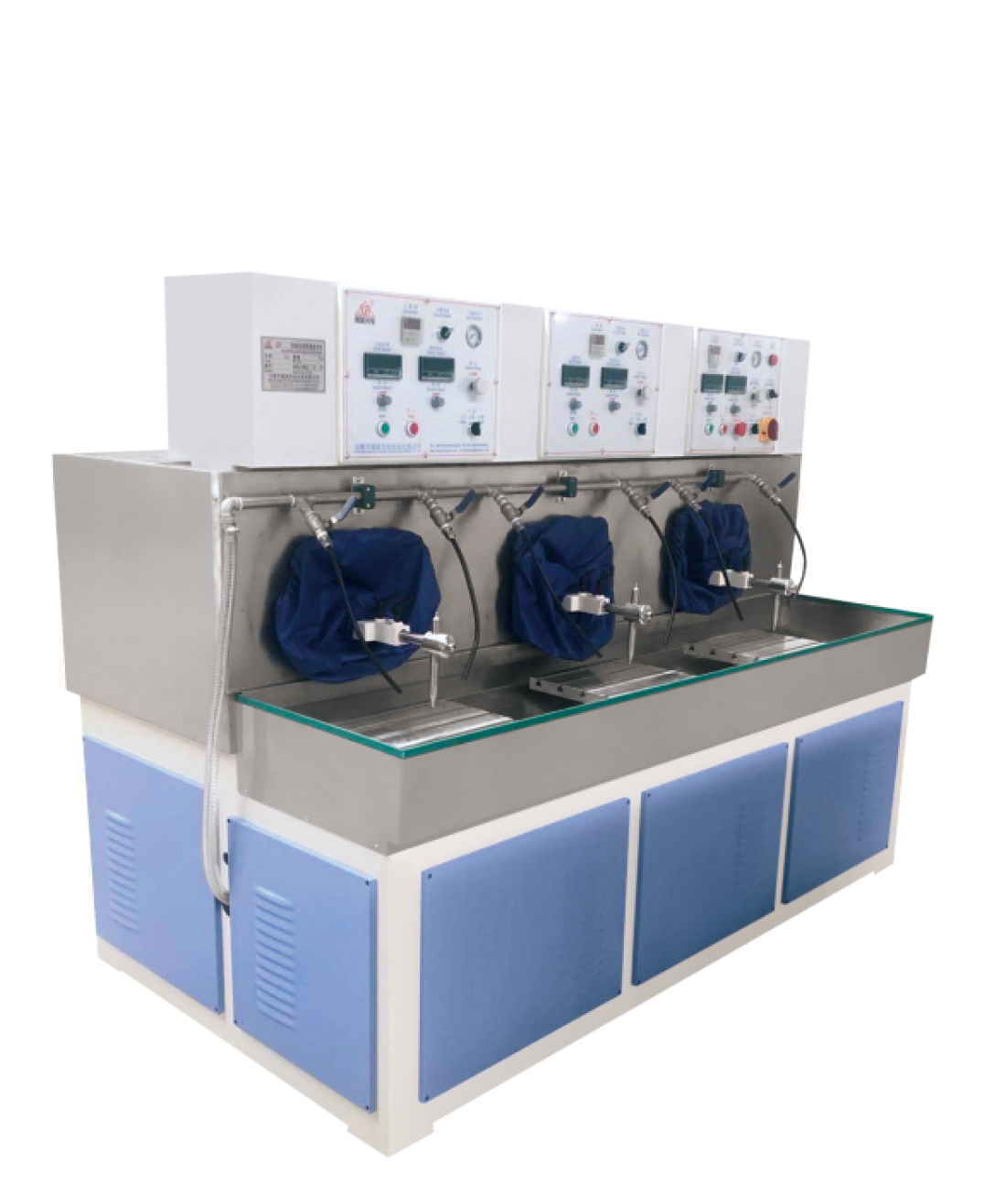 DZM30.3B/15.6B Three -shaft /Six-shaft Pneumatic Hyperboloid Cylinder Grinding Polisher